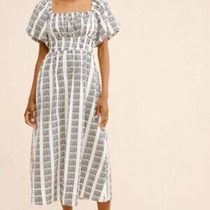 Maeve- Puff Sleeve Midi dress XLP